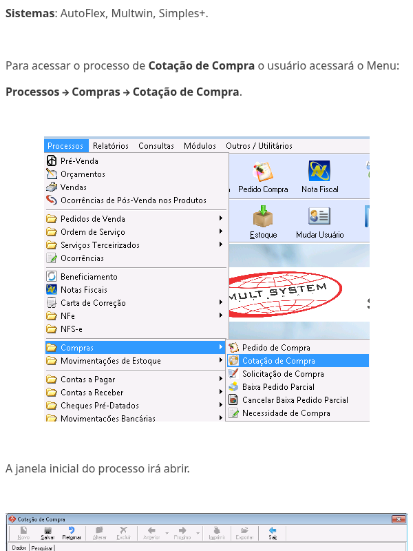 Processo de Cotação de Compra