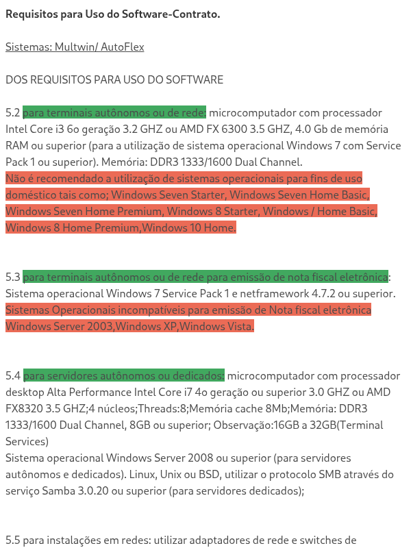 Requisitos para Uso do Software-Contrato- Multwin/AF (Clientes)